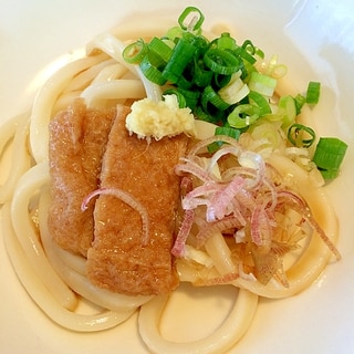 さっと煮て☆冷しきつねうどん